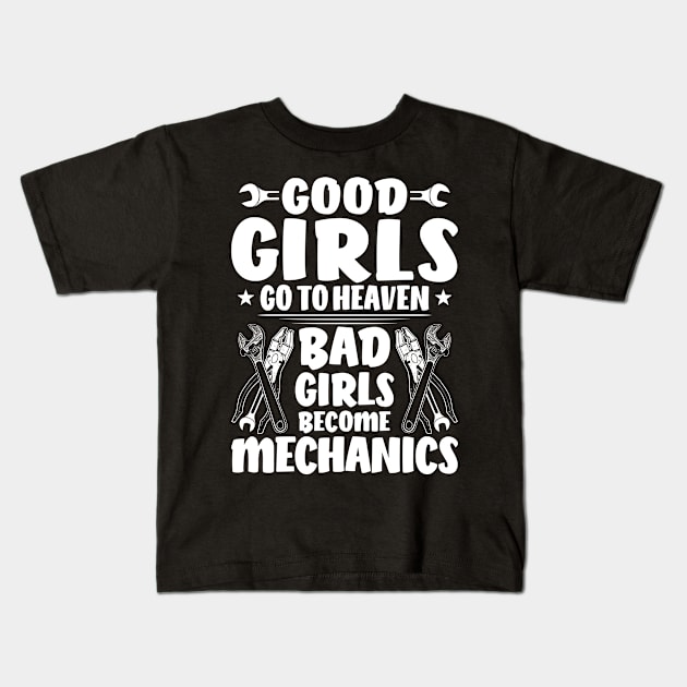 Mechanic Mechanist Mechanician Fitter Kids T-Shirt by Krautshirts